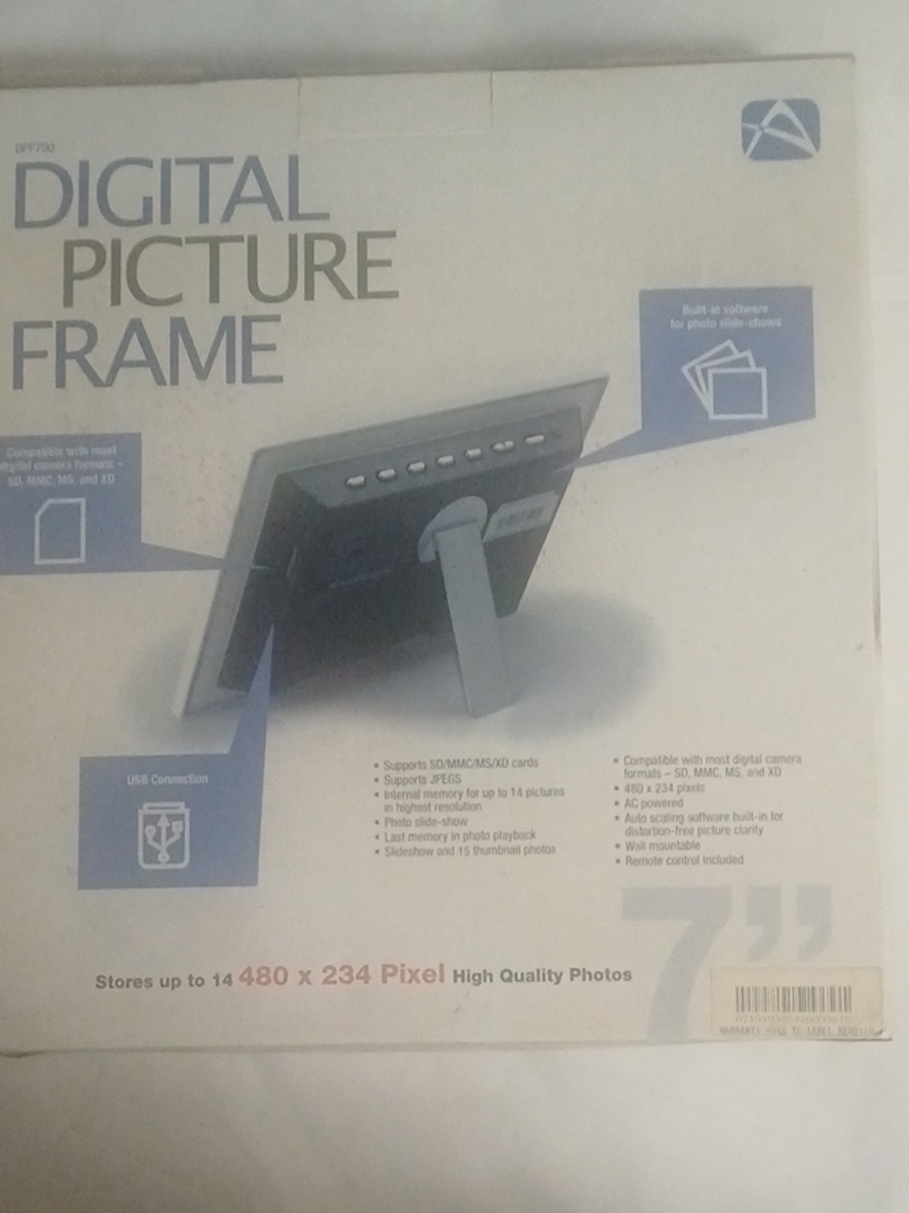 Digital Picture Frame - Silver/Black